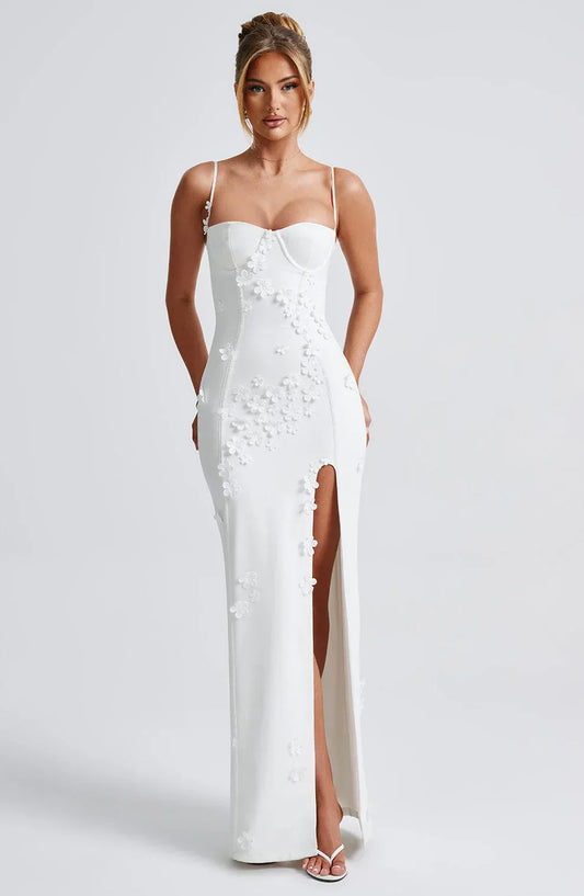 "Mariana" Maxikleid mit Blumen