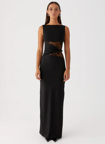 "Noire" Maxikleid