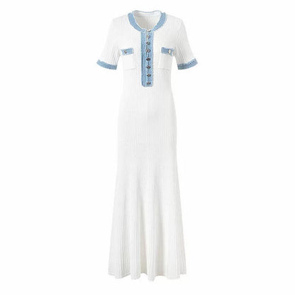 "Blue & White" Sommerkleid